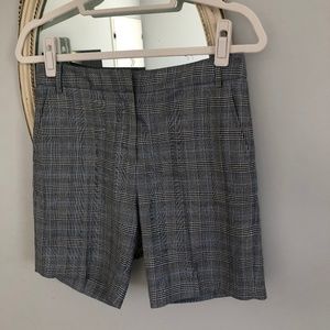 Tibi Plaid Bermuda Shorts